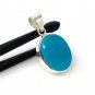 Natural SlSterling Silver Turquoise Gemstone Pendant Bohemian Jewelry 1.45' X 0.70' Default Title