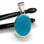 Natural SlSterling Silver Turquoise Gemstone Pendant Bohemian Jewelry 1.45' X 0.70' Default Title