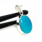 Natural SlSterling Silver Turquoise Gemstone Pendant Bohemian Jewelry 1.45' X 0.70' Default Title