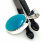Natural SlSterling Silver Turquoise Gemstone Pendant Bohemian Jewelry 1.45' X 0.70' Default Title