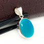 Natural SlSterling Silver Turquoise Gemstone Pendant Bohemian Jewelry 1.45' X 0.70' Default Title