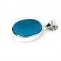 Natural SlSterling Silver Turquoise Gemstone Pendant Bohemian Jewelry 1.50' X 0.65' Default Title