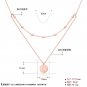 New Double Layer Round Big Dipper Star 925 Sterling Silver Necklace Silver