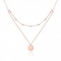 New Double Layer Round Big Dipper Star 925 Sterling Silver Necklace Silver