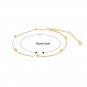New Mini Lucky Beads 925 Sterling Silver Bracelet Yellow Gold