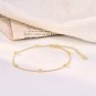 New Mini Lucky Beads 925 Sterling Silver Bracelet Yellow Gold