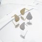Office Micro Setting CZ Waterdrop 925 Sterling Silver Stud Earrings Rhodium