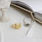 Office Portrait Coin Round 925 Sterling Silver Adjustable Ring Rhodium