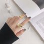 Office Portrait Coin Round 925 Sterling Silver Adjustable Ring Rhodium