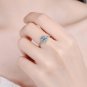 Open Adjustable Women's Ring Niche Design Fashion Temperament Rhinestone Rings circle