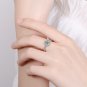 Open Adjustable Women's Ring Niche Design Fashion Temperament Rhinestone Rings heart