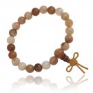 Orange Aventurine 8mm Power Bead Stretch Bracelet B11918OAV