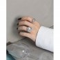 Party Sunflower 925 Sterling Silver Adjustable Ring Rhodium