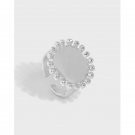 Party Sunflower 925 Sterling Silver Adjustable Ring Yellow Gold