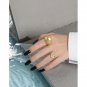 Party Sunflower 925 Sterling Silver Adjustable Ring Yellow Gold