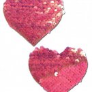 Pastease Color Changing Flip Sequins Heart Pink O-S TCN-8284-20208