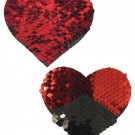 Pastease Double Sequin Hearts Red Black Pasties O-S TCN-8284-20201