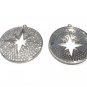 Pave Star Charm; Silver Star Charm; Micro Pave Star Charm; JStar Charm 32x30mm 1 Pc Default Title