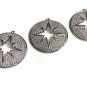 Pave Star Charm; Silver Star Charm; Micro Pave Star Charm; JStar Charm 32x30mm 1 Pc Default Title