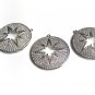 Pave Star Charm; Silver Star Charm; Micro Pave Star Charm; JStar Charm 32x30mm 1 Pc Default Title