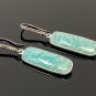 Peruvian APave Diamond Earrings Sterling Silver Gemstone Bar Earrings Gifts for Her Default Title