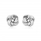 Petite Sterling Silver Polished Love Knot Earrings Sterling Silver