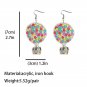 Picture Book Flying House Color Resin Transparent Earrings 2