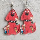 Picture book student earrings guitar cat elephant puppy cute earrings 4