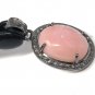Pink Opal Pendant; GemstonePave Diamond Pendant Sterling Silver Pendant DIY Pendant Default Title