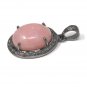Pink Opal Pendant; GemstonePave Diamond Pendant Sterling Silver Pendant DIY Pendant Default Title