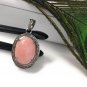 Pink Opal Pendant; GemstonePave Diamond Pendant Sterling Silver Pendant DIY Pendant Default Title