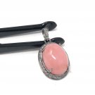 Pink Opal Pendant; GemstonePave Diamond Pendant Sterling Silver Pendant DIY Pendant Default Title