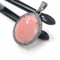 Pink Opal Pendant; GemstonePave Diamond Pendant Sterling Silver Pendant DIY Pendant Default Title