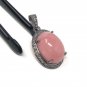 Pink Opal Pendant; GemstonePave Diamond Pendant Sterling Silver Pendant DIY Pendant Default Title