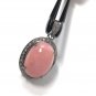 Pink Opal Pendant; GemstonePave Diamond Pendant Sterling Silver Pendant DIY Pendant Default Title