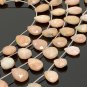 Pink Peach Opal GemstoneBulk Wholesale Beads Jewelry Supplies 7.5' Strand - 12 Pcs B) 14mm - 16mm
