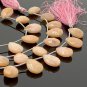 Pink Peach Opal GemstoneBulk Wholesale Beads Jewelry Supplies 7.5' Strand - 12 Pcs B) 14mm - 16mm