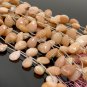 Pink Peach Opal GemstoneBulk Wholesale Beads Jewelry Supplies 7.5' Strand - 12 Pcs B) 14mm - 16mm