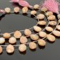Pink Peach Opal GemstoneBulk Wholesale Beads Jewelry Supplies 7.5' Strand - 12 Pcs B) 14mm - 16mm