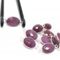 Pink Sapphire GemstoneSterling Silver Dainty Necklace Delicate Jewelry for Women Gifts for her 20