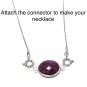 Pink SapSterling Silver Dainty Necklace Natural Gemstone Delicate Silver Jewelry Gifts for Her 20