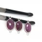 Pink SapSterling Silver Dainty Necklace Natural Gemstone Delicate Silver Jewelry Gifts for Her 20