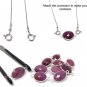 Pink SapSterling Silver Dainty Necklace Natural Gemstone Delicate Silver Jewelry Gifts for Her 20
