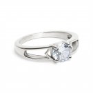 Polished Stainless Steel Cutout CZ Ring - ZRJ4140