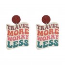 Pop Optimistic Alphabet Wood Earrings 2