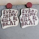 Pop Optimistic Alphabet Wood Earrings 3
