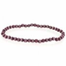 Purple Cats Eye Beaded Stretch Bracelet B6031PU
