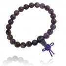 Purple Stone 8mm Power Bead Stretch Bracelet B11918PUS