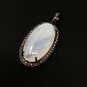 Rainbow Moonstone GemPave Diamond Pendant Moonstone Pendant Sterling Silver Jewelry Default Title