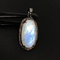 Rainbow Moonstone GemPave Diamond Pendant Moonstone Pendant Sterling Silver Jewelry Default Title